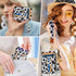 Slim Zipper Credit Card Holder with Keychain Wristlet Small RFID Leather Wallet with ID Window for Women,Cow...