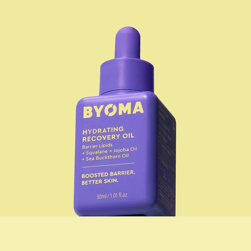 BYOMA Hydrating Recovery Oil - Luxury Face Oil with Squalane, Jojoba Oil & Seabuckthorn Oil - Instant Radiant and Glowy Skin - Barrier Repair Faci...