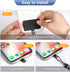 takyu Universal Cell Phone Lanyard, Crossbody Lanyard with Adjustable Nylon Neck Strap Compatible for Most Smartphones (2Pack Black+Grey)...