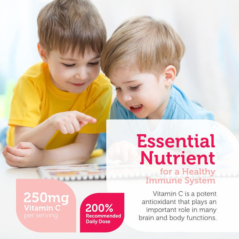 Zahler Junior C Advanced Chewable Vitamin C for Kids - Immune Support Kids Vitamins in Delicious Orange Flavor - Kosher Kids Vitamin C for Immunit...
