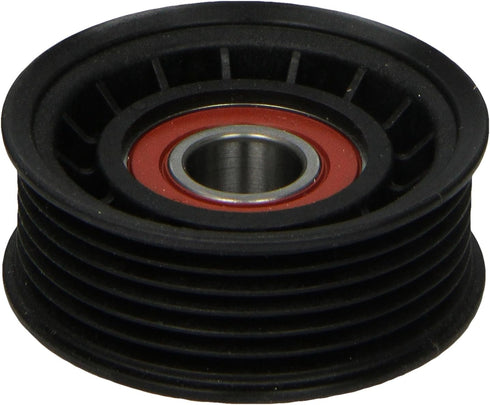 Dayco 89015 6-Groove Flanged Tensioner & Idler Pulley, 70MM Diameter x 28.3MM Width x 12MM Shaft...