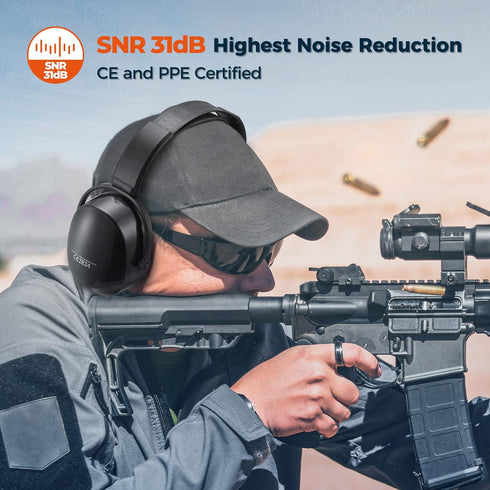Ear Protection Headphones for Adults Kids, Noise Cancelling Headphones for Autism, Adjustable Noise Cancelling Ear Muffs, Earmuffs Hearing Protect...
