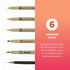 SAKURA Pigma Micron Manga Comic Pro Fineliner Pens - Archival Black Ink Pens - Assorted Point Sizes - 6 Pack...