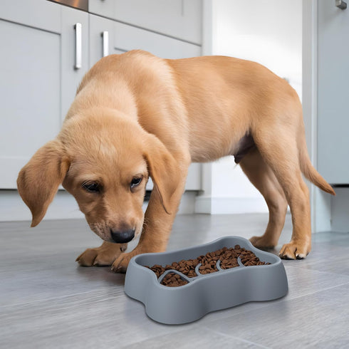 ORIA Slow Feeder Dog Bowls, Silicone Dog Slow Feeder, Anti-Choking Puzzle Dog Food Bowls, Interactive Dog Feeding Bowls with Non Slip Base, Machin...