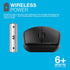 JLab GO Wireless Mouse, Black, Connect Via Bluetooth or USB Wireless Dongle, Multi-Device Toggle, Portable, Ultra-Compact and Lightweight for Work...
