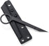 Fixed Blade Knife, 440C Blade Stainless Steel Handle, Tactical EDC Knife with Kydex Sheath, Outdoor survival Knife for Hiking, Camping OS108 (Blac...