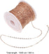 TEHAUX 1 Roll DIY Copper Chain Chains for Jewelry Making Earrings Anklets Connector Extender Copper Necklace Charm Holder for Necklace Jewelry Bra...