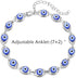 HUASAI Butterfly Anklets for Women Layered Butterfly Anklet for Teen Girls Silver Adjustable Ankle Bracelets...