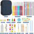Katech 85-Piece Crochet Hooks Set, Crochet Hook Kit with Storage Case, Ergonomic Knitting Needles Weave Yarn Kits DIY Hand Knitting Craft Art Tool...