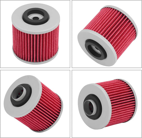 Motorcycle 145 Oil Filter Compatible with YAMAHA XVS650 XVS 650 V-STAR CLASSIC Custom 650 / XVS1100 XVS 1100 V-Star Midnight Custom / XV250 XV 250...