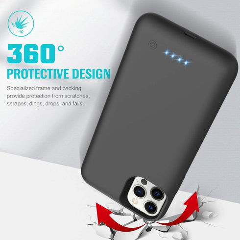 Battery Case for iPhone 12/12 Pro, ?Newest 6800mAh?Battery Charging Case Protective Battery Backup Pack Portable Charging Case for iPhone 12/12 Pr...