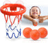 Bath Toys, Bathtub Basketball Hoop for Kids, Toddlers, Boys, and Girls, 3 Balls No Holes, Mold Free Bath Toys and Strong Suction Cup, Fun Bathtub ...