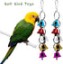BWOGUE Bird Swing Toys with Bells Pet Parrot Cage Hammock Hanging Toy Perch for Budgie Love Birds Conures Small Parakeet Finches Cockatiels (5 Pac...