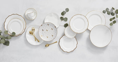 Lenox White Trianna Gold Salad Plate, 1.27 LB...
