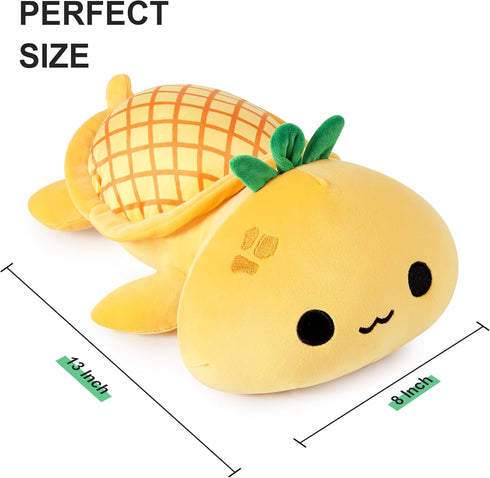 Onsoyours Turtle Plush Cute Pineapple Soft Stuffed Animal Turtle Plush Pillow, Tortoise Kawaii Pineapple Plushie Toy for Kids (Pineapple Turtle, 1...