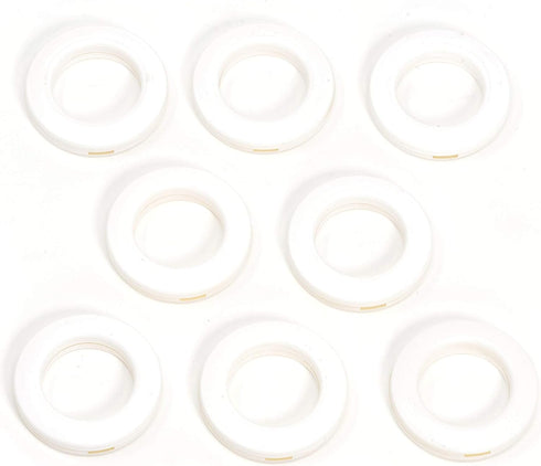 Dritz Home 1" Plastic Curtain Grommets, 8 Sets, White...