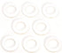 Dritz Home 1" Plastic Curtain Grommets, 8 Sets, White...