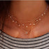 Doubnine Sun Star Dainty Gold Choker Multilayer Necklace Crysral Boho Charm Necklace for Women...