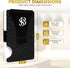 Carbon Fiber Wallet - Slim Wallet for Men with Cash & Credit Card Holder, RFID Blocking Technology, Minimalist Money Clip Holds Up to 12 Cards - G...