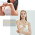 Heart Pendant Necklace and Bracelet Chain Stainless Steel Silver Drop White Jewelry Set...