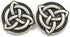 Bezelry 10 Pieces Celtic Trinity Knot Metal Shank Buttons. 22mm (7/8 inch) (Antique Silver)...
