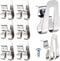 Replacement Belt Clip Hooks Stainless Steel Driver Belt Clip Drill Clip Hook Tool with Screws Power Tool Parts (8 Pieces)...
