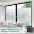 rabbitgoo Window Privacy Film, Frosted Glass Privacy Window Film, No Glue Glass Door Film Static Cling, Sun Blocking Non Adhesive Window Vinyl Cli...