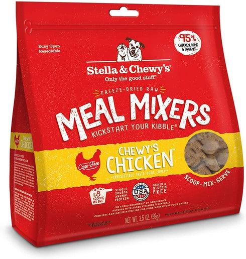 Stella & Chewy's Freeze Dried Raw Chewy’s Chicken Meal Mixers – Dog Food Topper for Small & Large Breeds – Grain Free, Protein Rich Recipe – 3.5 o...
