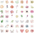 Flower Stickers 50 Pcs, Vinyl Waterproof Cute Plant Floral Stickers for Scrapbook Journal Water Bottles Phone Laptop Computer Envelopes Supplies...