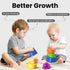 Baby Stacking Cups Blocks Stacking Toys for Toddlers 1-3,Montessori Sensory Infant Toys Learning Toys Blocks for Babies 6-12 Months Developmental,...