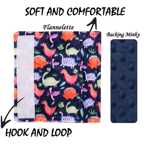 Dinosaur Car Seat Belt Covers for Baby, Toddlers Stroller Seat Strap Covers, Car Seat Straps Shoulder Pads for Girls Boys, Minky Seat Belt Protect...