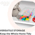 Oggi Clear Stackable Storage Bin with Lid - Ideal for Kitchen, Pantry, Cabinet, Bathroom, Bedroom, Kids, Refrigerator, Freezer. With Handles - Org...