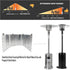 Adjustable Heat Focusing Reflector for Round Natural Gas and Propane Patio Heaters...