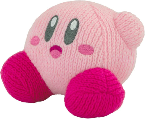 TOMY Nuiguru Knit Kirby Plush - Waving Kirby Plushie - Crochet Plushies - Collectible Crochet Stuffed Animals - Soft Cozy Plush Toys and Kirby Roo...