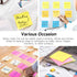 Sticky Notes 3x3, Bright Colors Self-Stick Pads, Easy to Post for Home, Office, School, 8 Pads(100 Sheets/pad)...