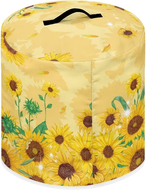 Sunflower Rice Cooker Cover for Instant Pot 6 Quart Inner Pot Cover for Air Fryer Dust Covers for Kitchen Appliances Appliance Dust Covers Decorat...