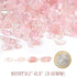 JOHOUSE Rose Quartz Crystals, 1lb Pink Crushed Rose Quartz Chips Bulk Tumbled Stones Irregular Shaped Succulent Pebbles Decorative Rocks for Aquar...
