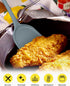 2 Pcs Silicone Wok Spatulas, Non-Stick BPA Free High Heat Resistant Handy Kitchen Utensils for Cooking, Baking, Flipping Eggs, Pancake, Burgers?Bl...