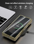 for Samsung Galaxy Z fold 6 5G Case, Ultra Slim Lightweight,PU Leather+ PC Material Hard Cover,Stylish Phone Case, Support Wireless Charging Case ...