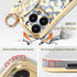for iPhone 13 Pro Wrist Band Kickstand Cover Case Cheetah Print Ultra Slim IMD Shockproof Protection Holder Cover Case for Apple iPhone 13 Pro 6.1...