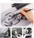 Carbon Painting Pencil Charcoal Drawing Sketch Pencils 12 Piece Soft...