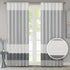 Madison Park Window Curtain Single Panel Faux Silk, Elegant Pleats, Rod Pocket Curtains for Living Room Privacy, Room Darkening Window Curtain for...
