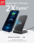 2024 Design Award Winner: Wireless Phone Charger for Android & Apple, 15W Fast Qi Charging Stand for iPhone 16 15 14 13 12 11 Pro Max Plus Samsung...