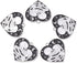 KitBeads 20pcs Heart Shaped Skull Charms Couple Kissing Skeleton Charms Star Moon Dark Night Celestial Black Heart Charms for Jewelry Making Bulk...