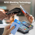 Magnetic Wallet Cell Phone Card Holder for Phone Case with Mag-Safe, Stronger Magnetic RFID Leather Phone Wallet Stick on Series of iPhone 15/14/1...