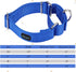 Martingale Dog Collar Nylon Adjustable and Safety Training Colourful Comfortable Metal Buckle Pet Collars for Small Medium and Large Dogs(Royal Bl...