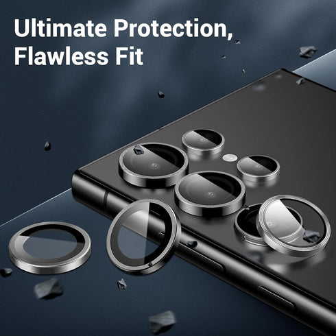 CYNOVA S24 Ultra Camera Lens Protector for Samsung Galaxy S24 Ultra Accessories, Scratch Resistant HD Clarity Ultra-Thin 9H Tempered Glass S24 Ult...