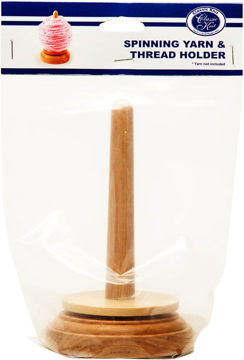 Classic Knit Wooden Spinning Yarn & Thread Holder - Each......
