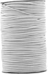 Mandala Crafts 2mm Elastic Cord for Bracelets Necklaces - 76 Yds White Elastic String Stretchy Cord for Jewelry Making Beading - Round Stretch Str...