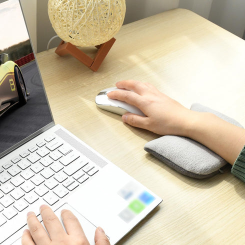 Large Ergonomic Mouse Wrist Rest Bean Bag, Thicker Ergobeads Mouse Pad Wrist Support for Computer, Laptop, PC Gaming, Home Office Work, Easy Typin...